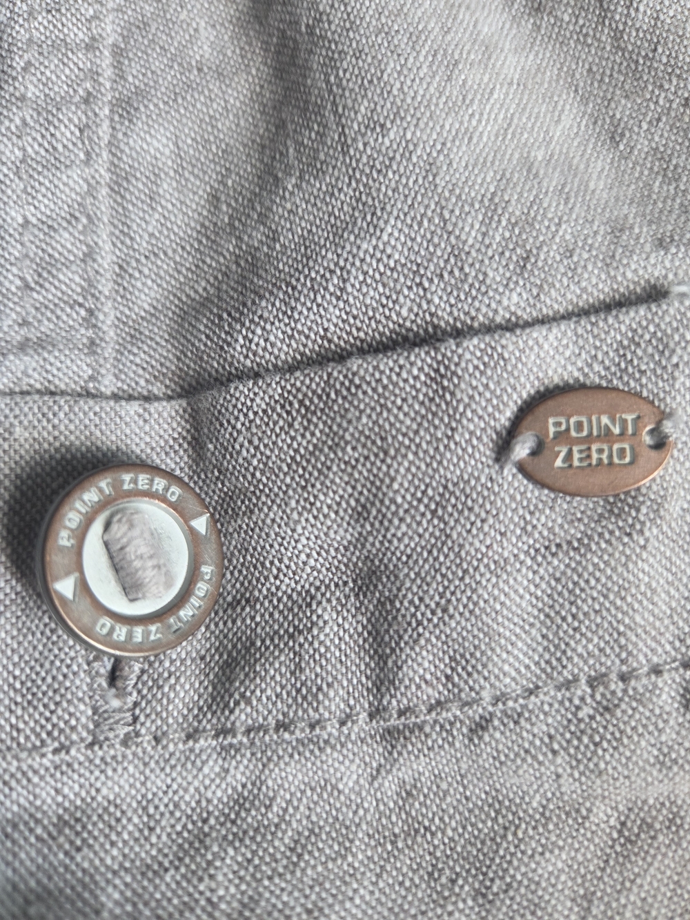 Point Zero Linen Blend Roll-Up Pants | Taupe | Size M - Picture 7 of 14